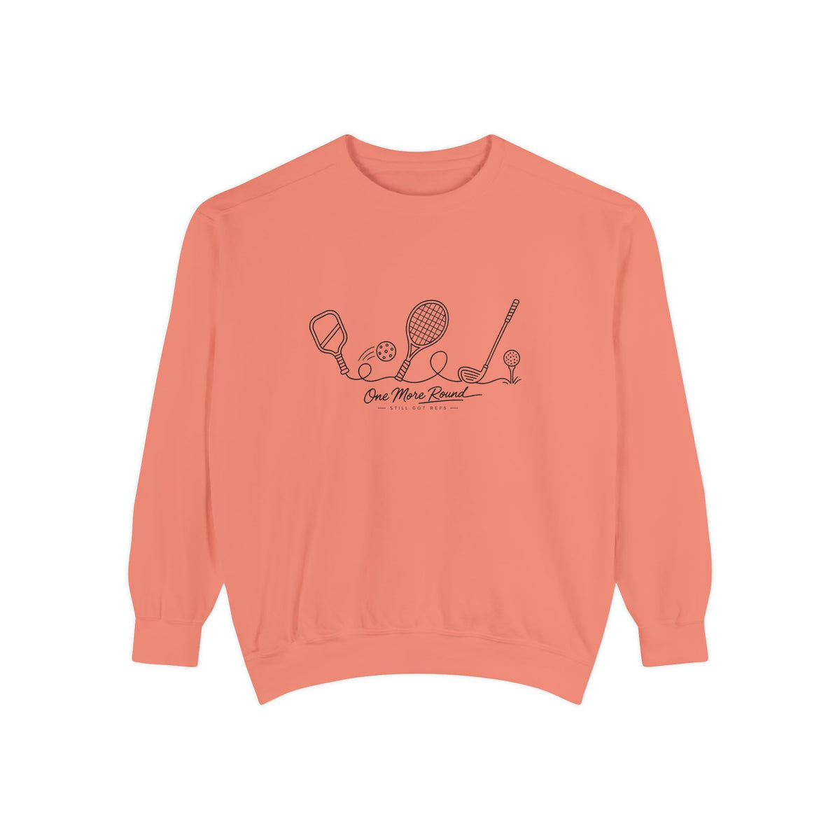 Athletic Longevity Pullover | One More Round Graphic Sweatshirt | Active Aging Top