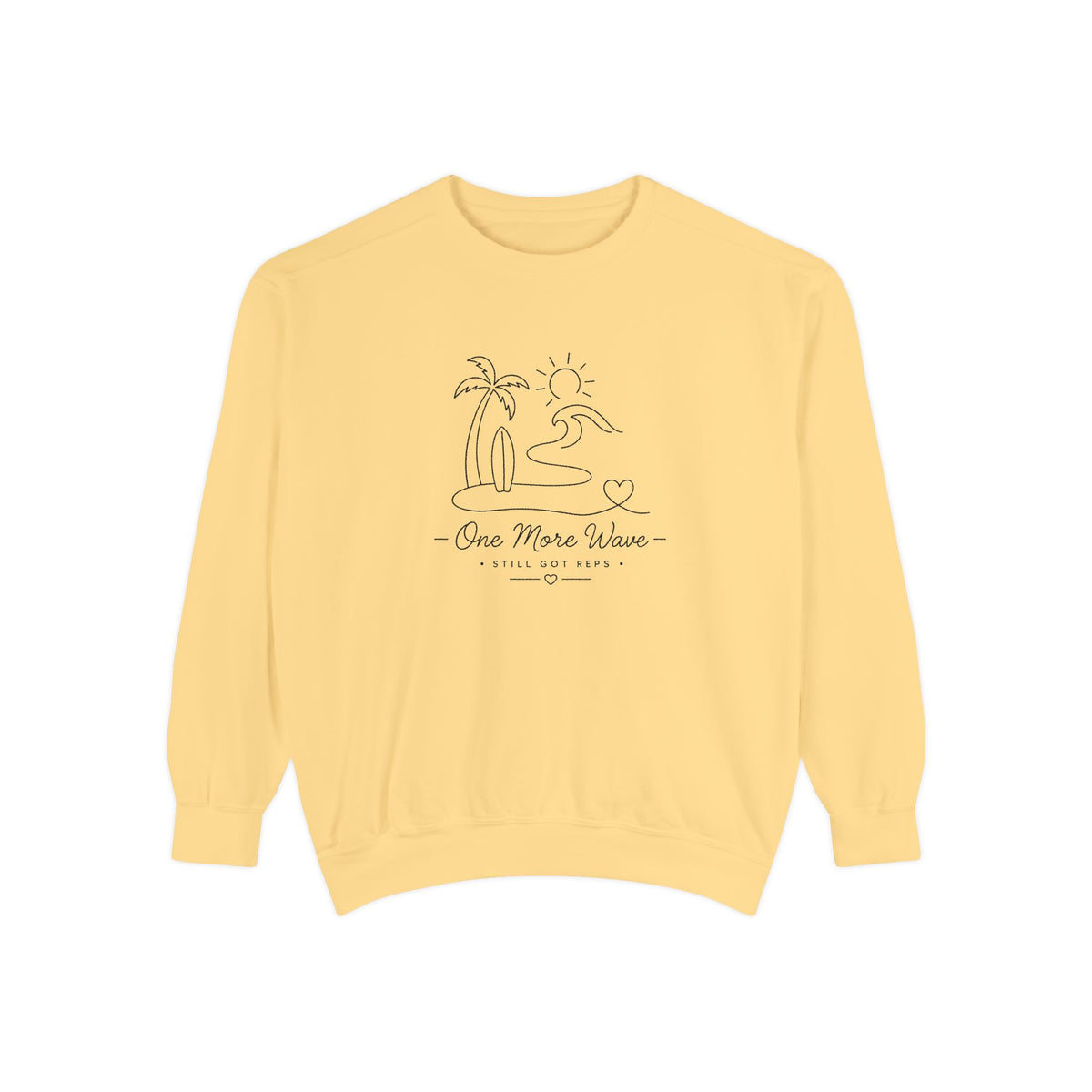 Inspirational Heritage Pullover | One More Wave Graphic Sweatshirt | Active Lifestyle Top