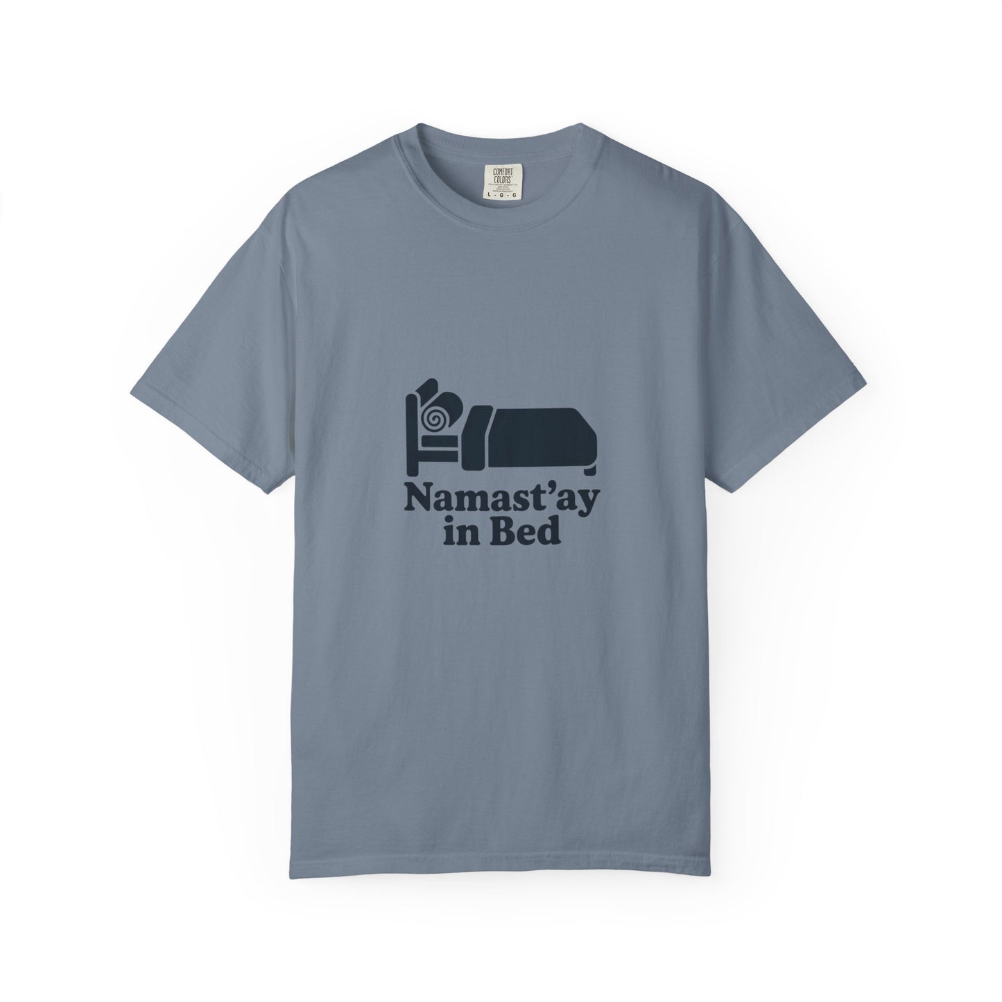 Namast'ay in Bed T-Shirt — Funny Yoga Sleep Tee