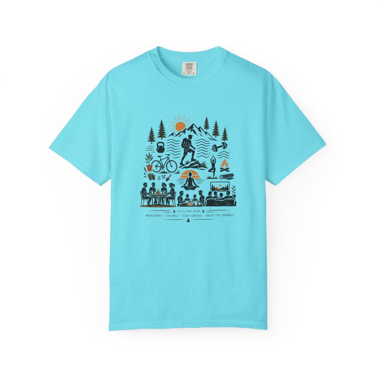 Outdoor Adventure T-Shirt — Camping, Biking & Hiking Graphic Tee