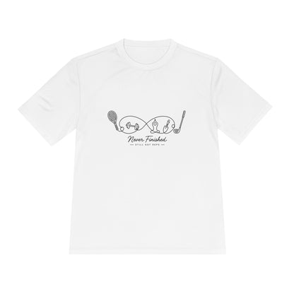 Never Finished Line Art Dry Fit T-Shirt