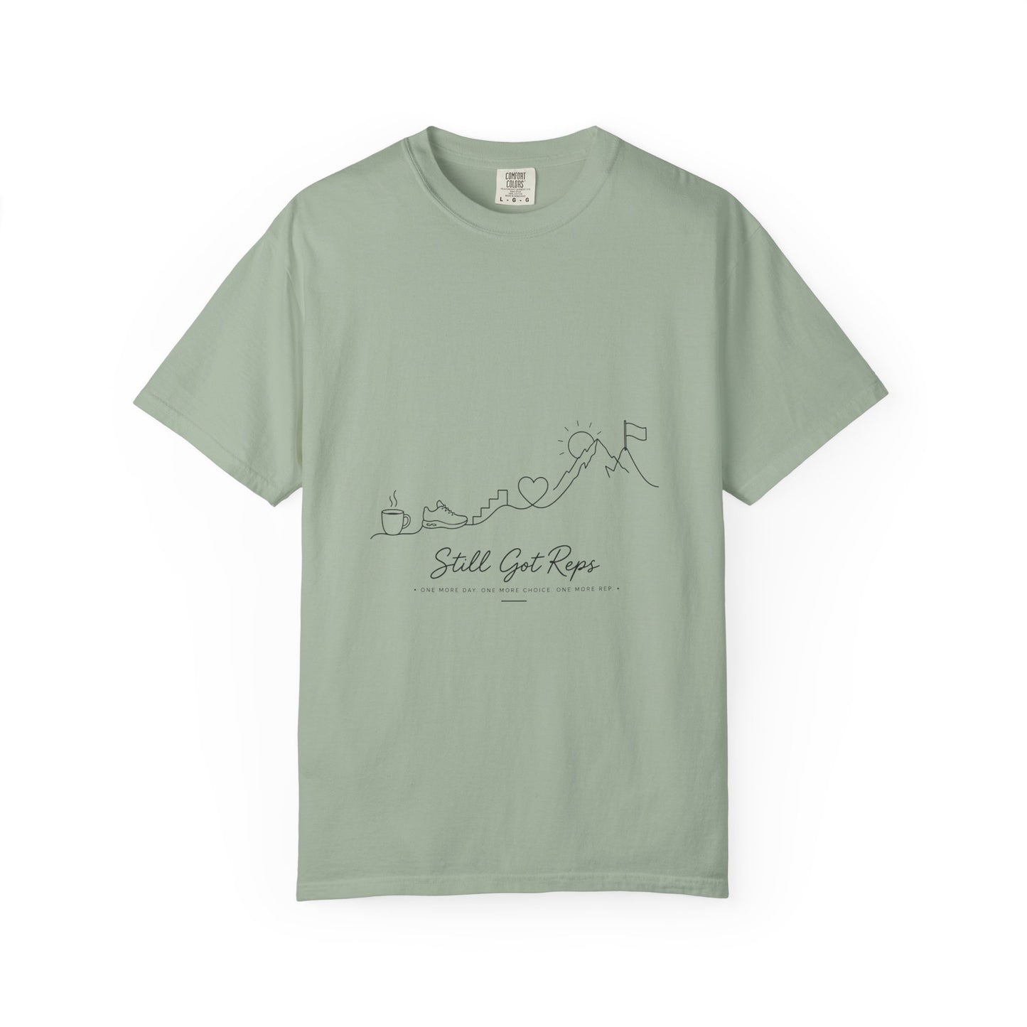 Still Got Reps T-Shirt — Minimal Line Art Fitness Tee