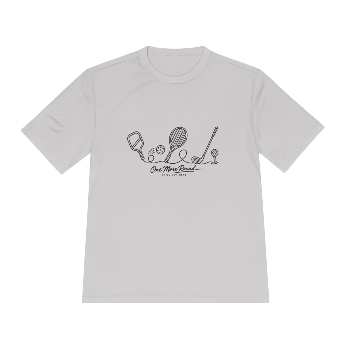 One More Round Line Art Dry Fit T-Shirt