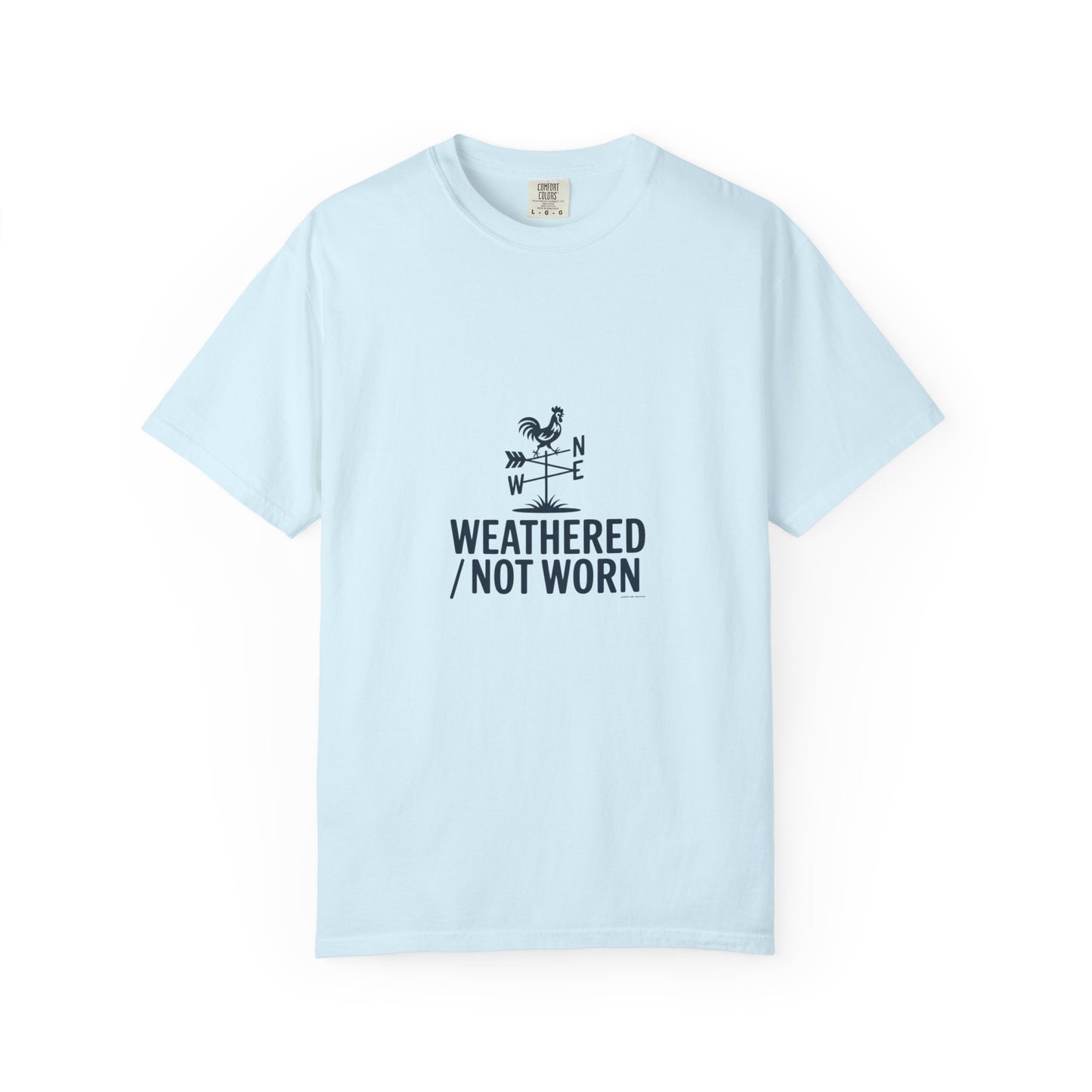 Weathered Not Worn T-Shirt — Nautical Weathervane Graphic
