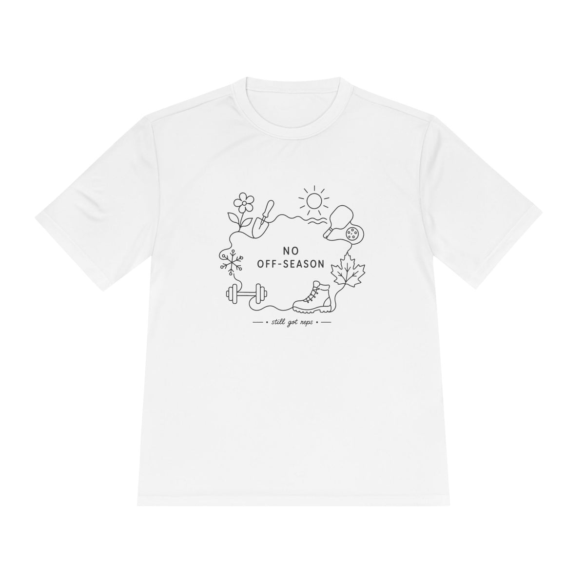 No Off Days Line Art Dry Fit T-Shirt