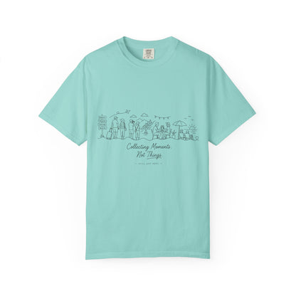 White Subtle Embossed Graphic T-Shirt