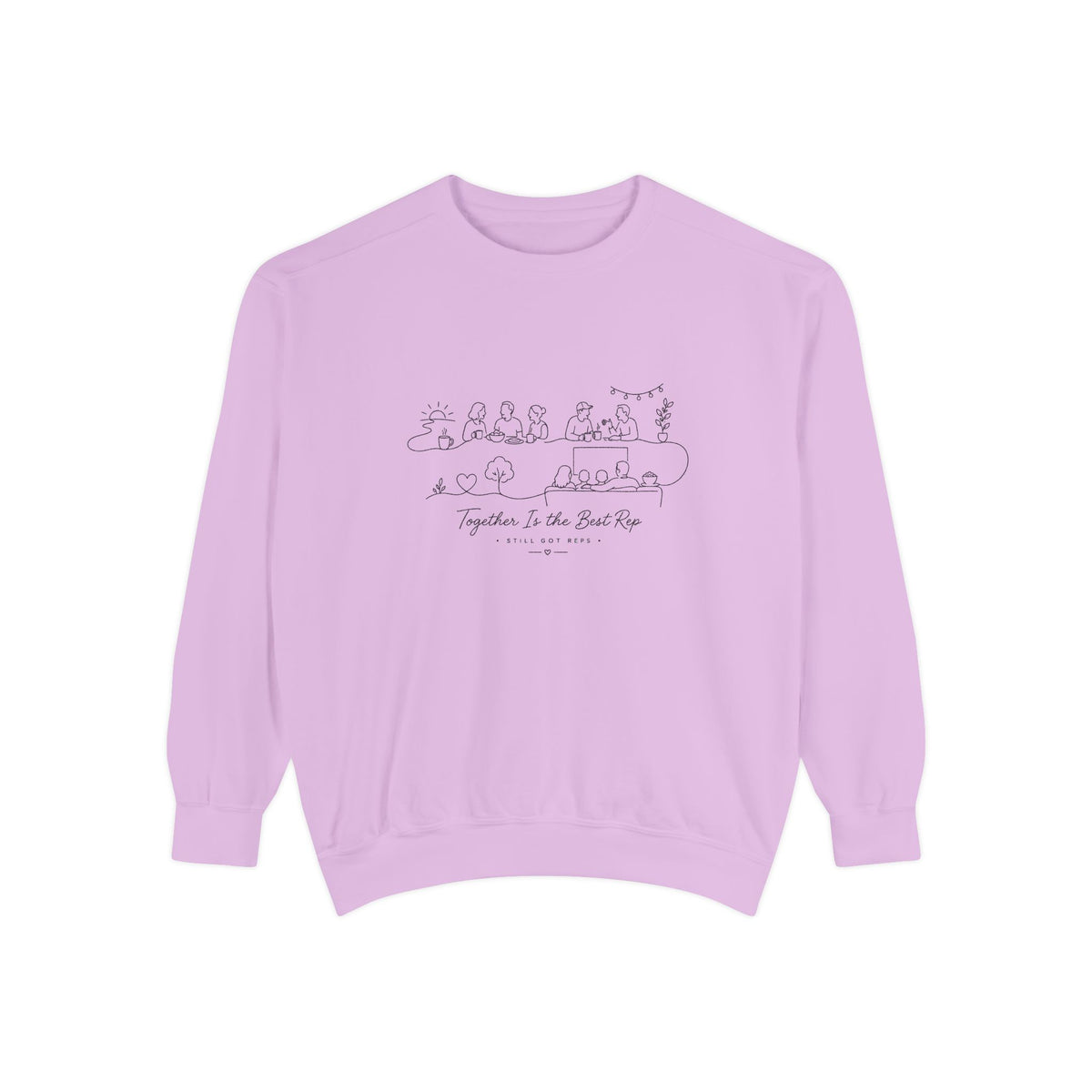 Community Wellness Pullover | Together is the Best Rep Graphic Sweatshirt | Active Lifestyle Top