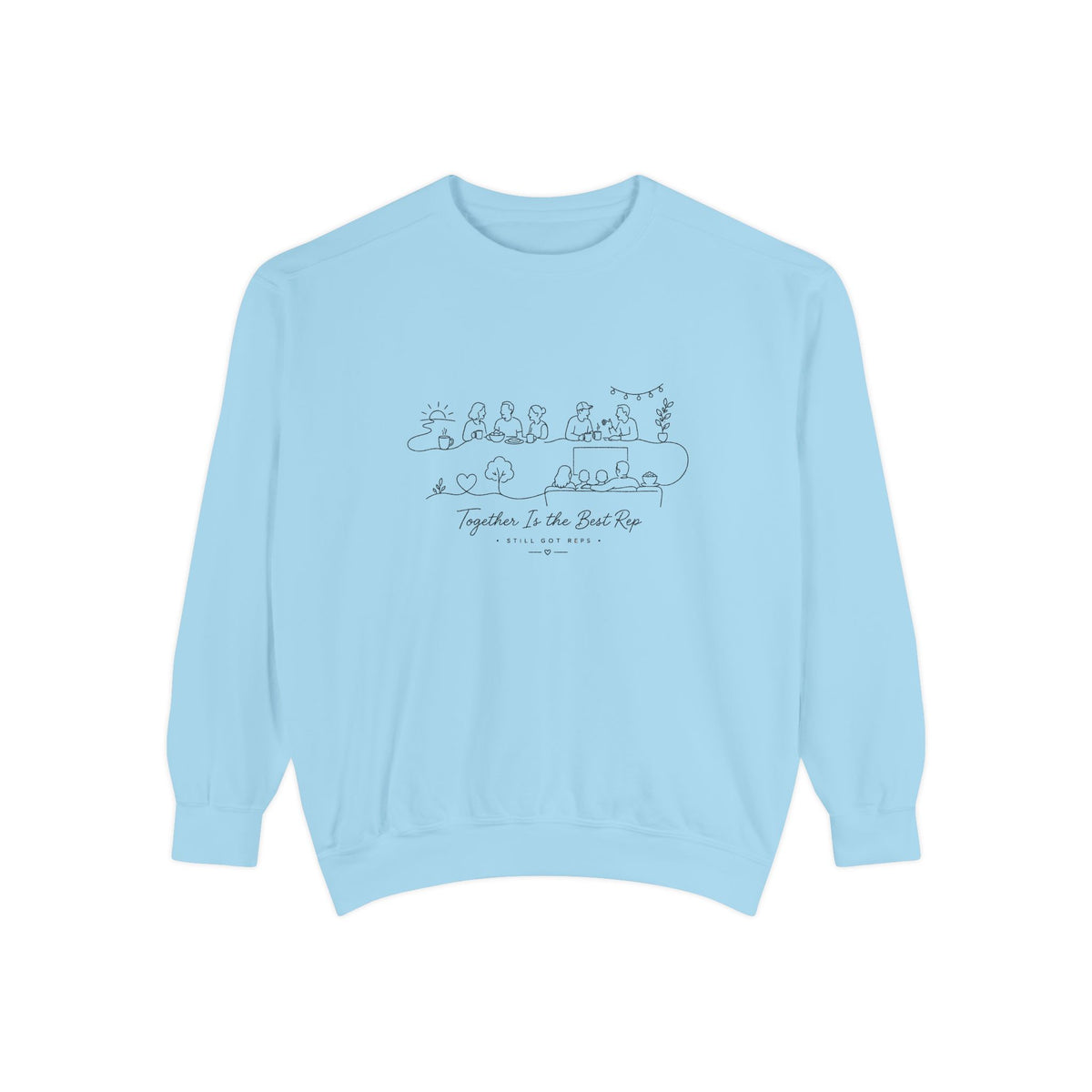 Community Wellness Pullover | Together is the Best Rep Graphic Sweatshirt | Active Lifestyle Top
