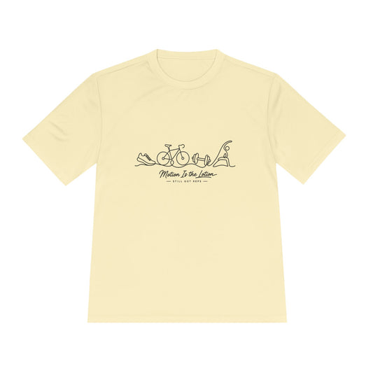 Motion is the Lotion Line Art Dry Fit T-Shirt