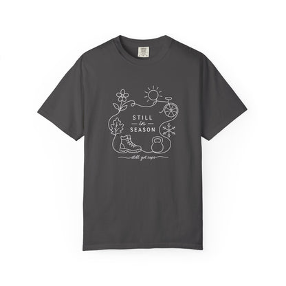 Adventure Series: Still in Season T-Shirt — Minimal Line Art Nature Graphic Tee