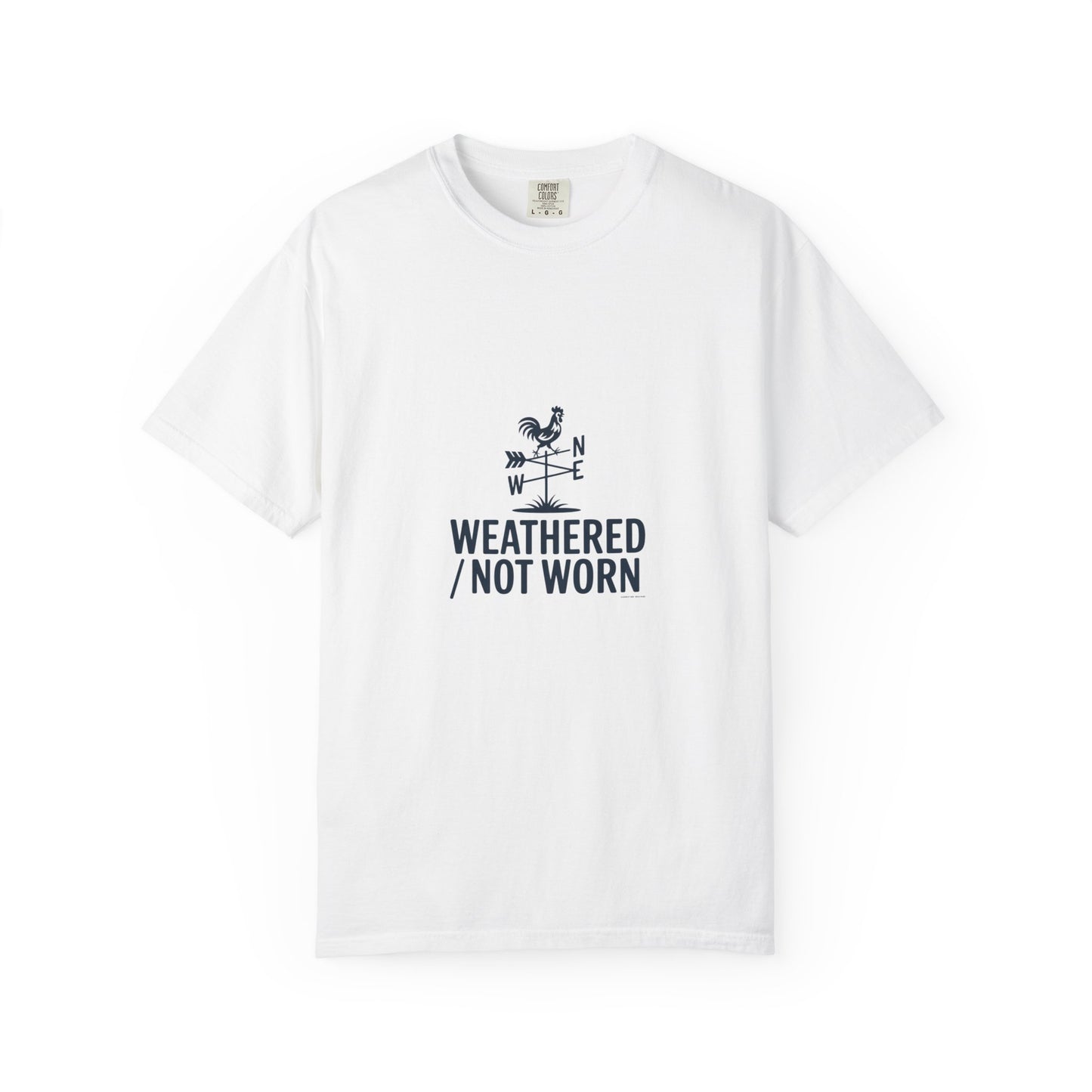 Weathered Not Worn T-Shirt — Nautical Weathervane Graphic