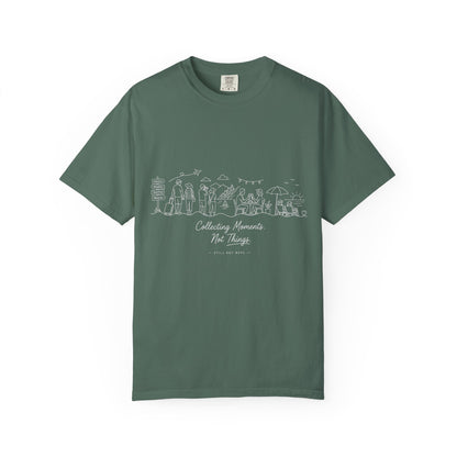 White Subtle Embossed Graphic T-Shirt