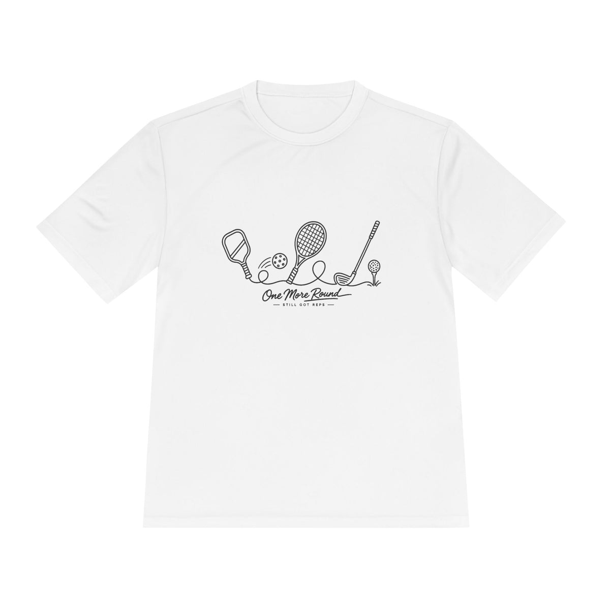 One More Round Line Art Dry Fit T-Shirt