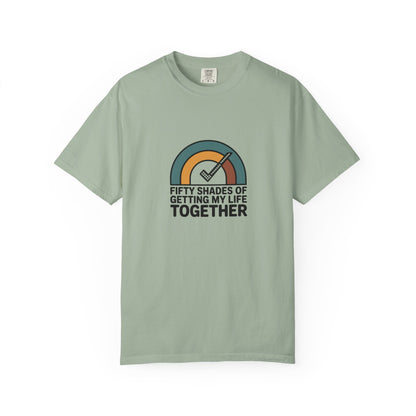 Getting My Life Together T-Shirt — 'Fifty Shades of Getting My Life Together' Retro Checklist Tee