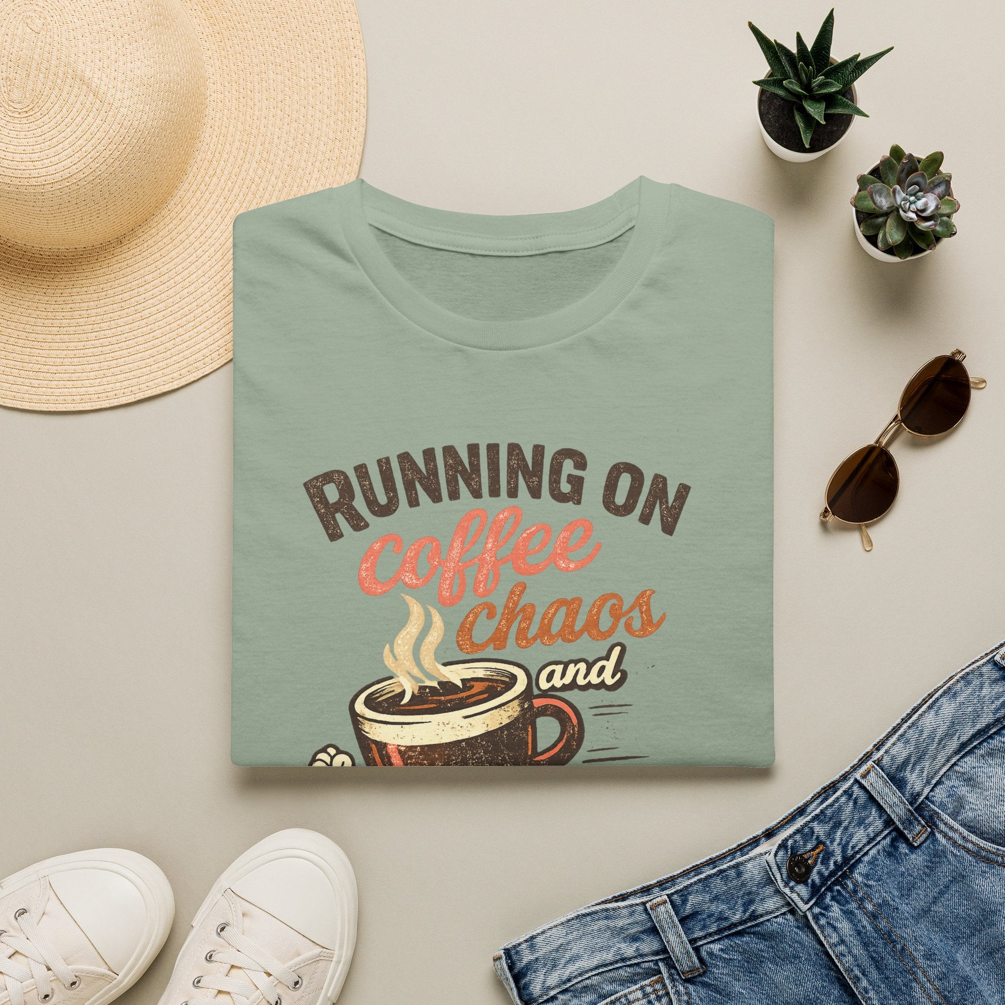 Running on Coffee, Chaos & Cardio T-Shirt