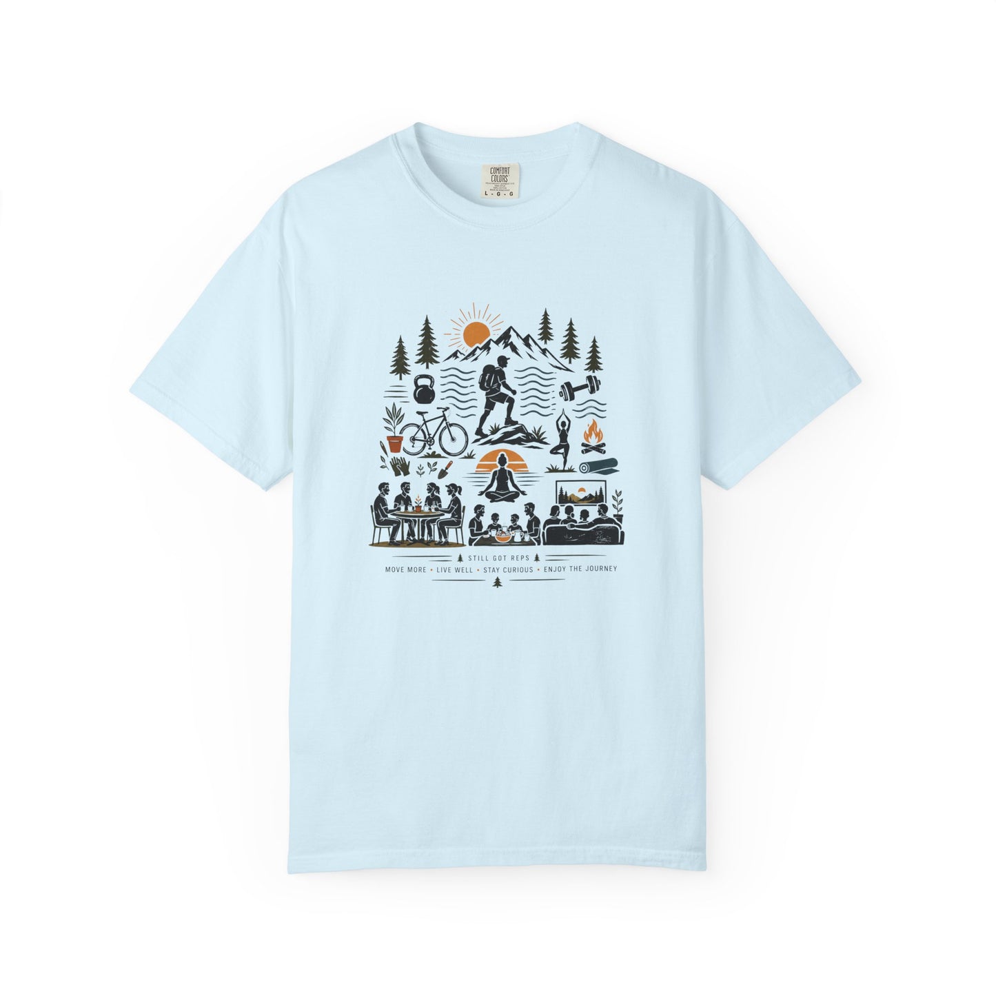 Outdoor Adventure T-Shirt — Camping, Biking & Hiking Graphic Tee