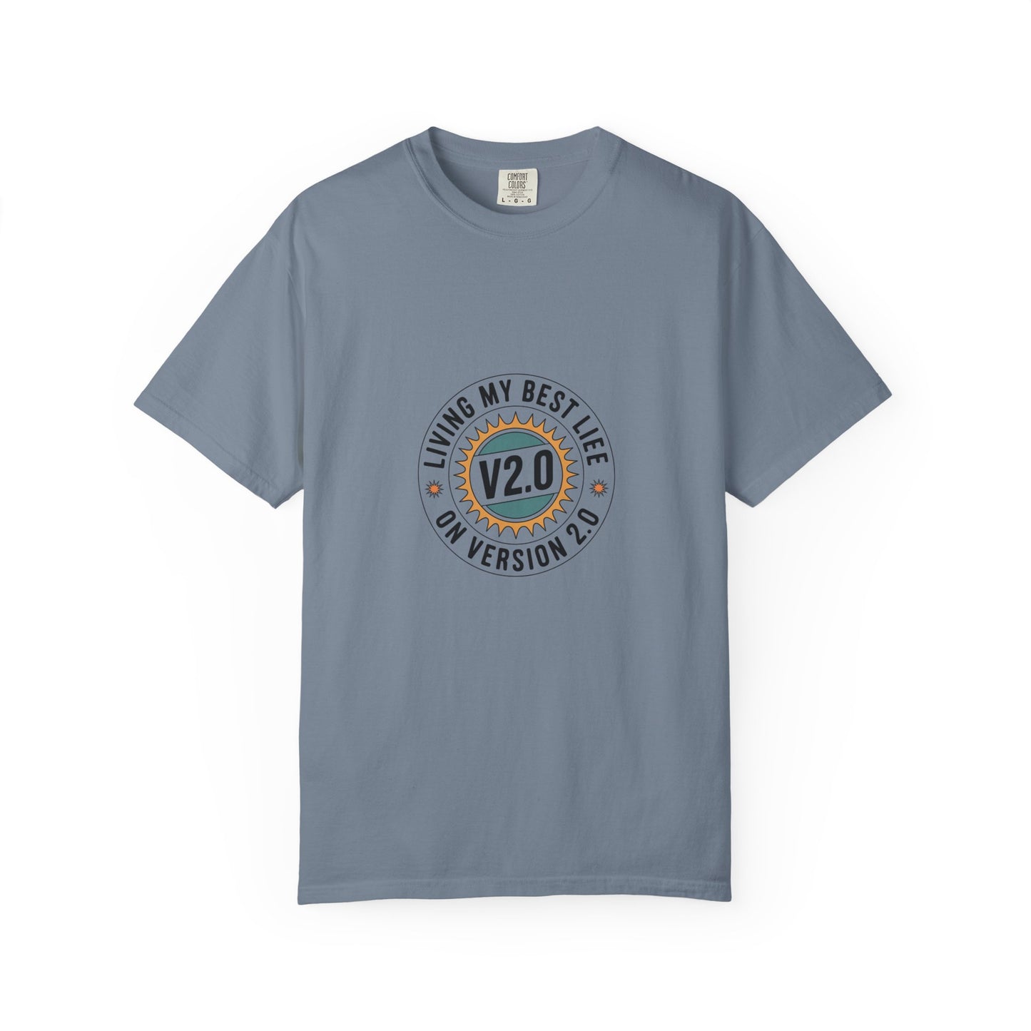 Living My Best Life V2.0 T-Shirt — Retro Badge Graphic Tee