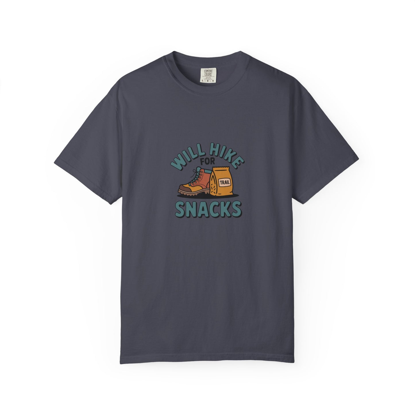 Hiking T‑Shirt — "Will Hike for Snacks" Graphic Tee