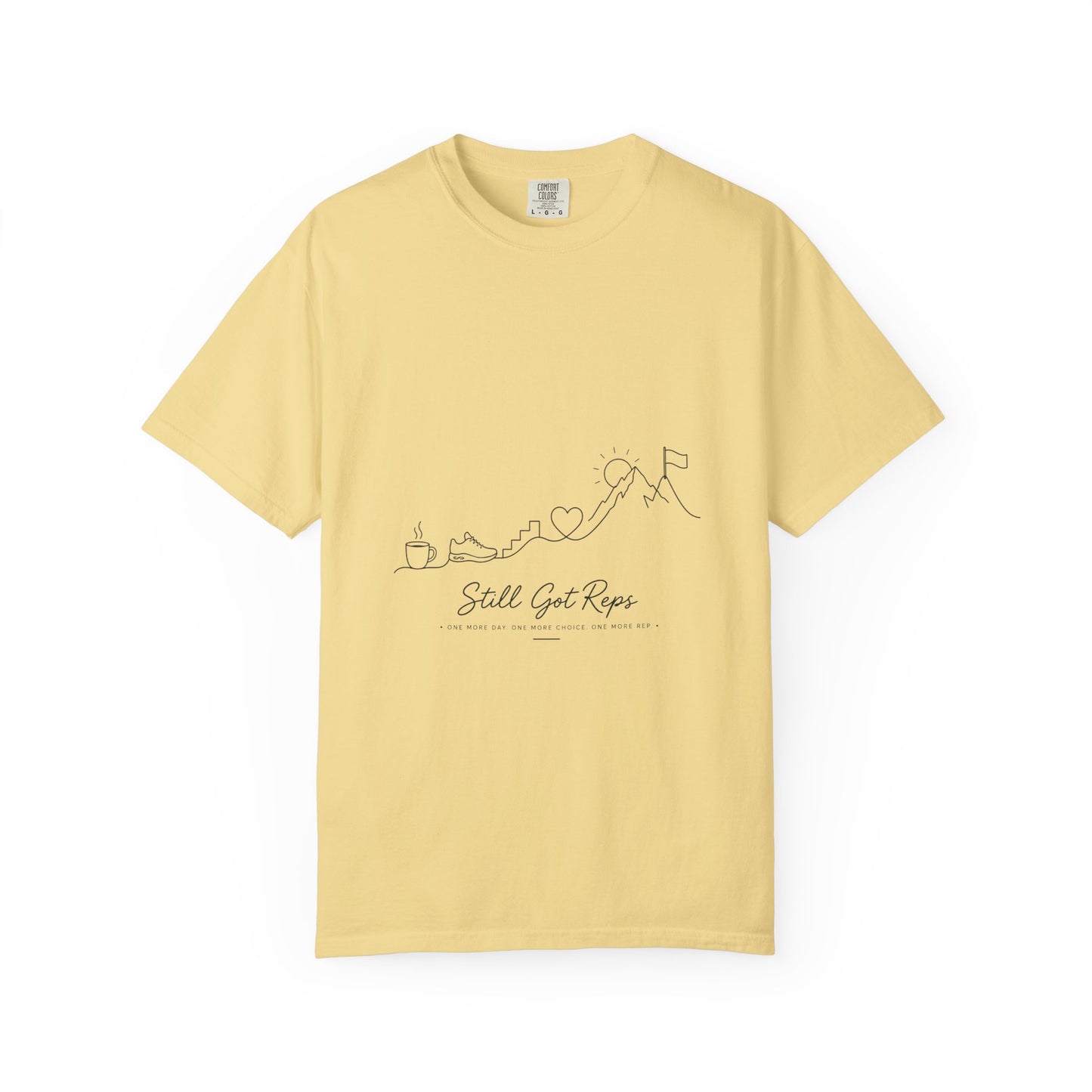 Still Got Reps T-Shirt — Minimal Line Art Fitness Tee