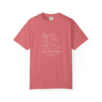 Adventure Series, T-Shirt — "One More Wave" Minimal Beach Line Art Tee