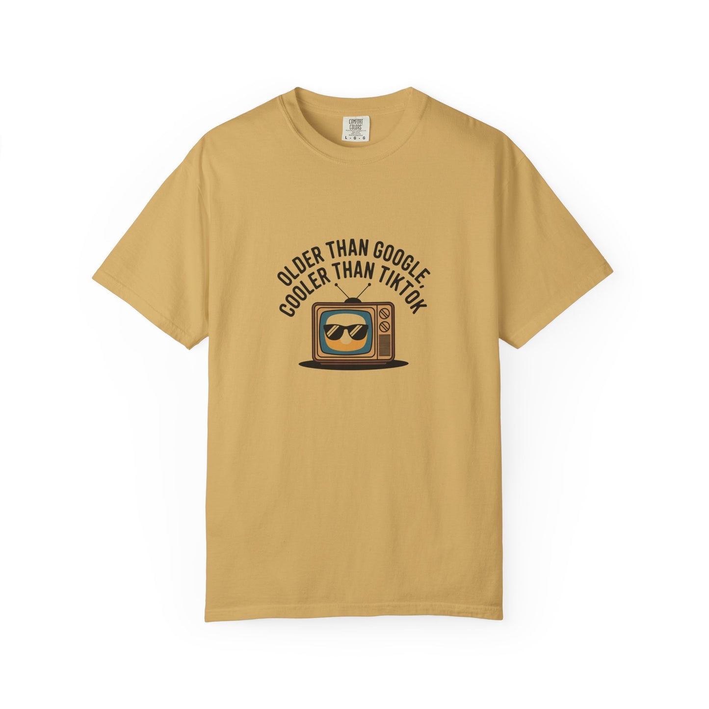 Vintage TV T-Shirt — "Older Than Google, Cooler Than TikTok" Retro Graphic Tee