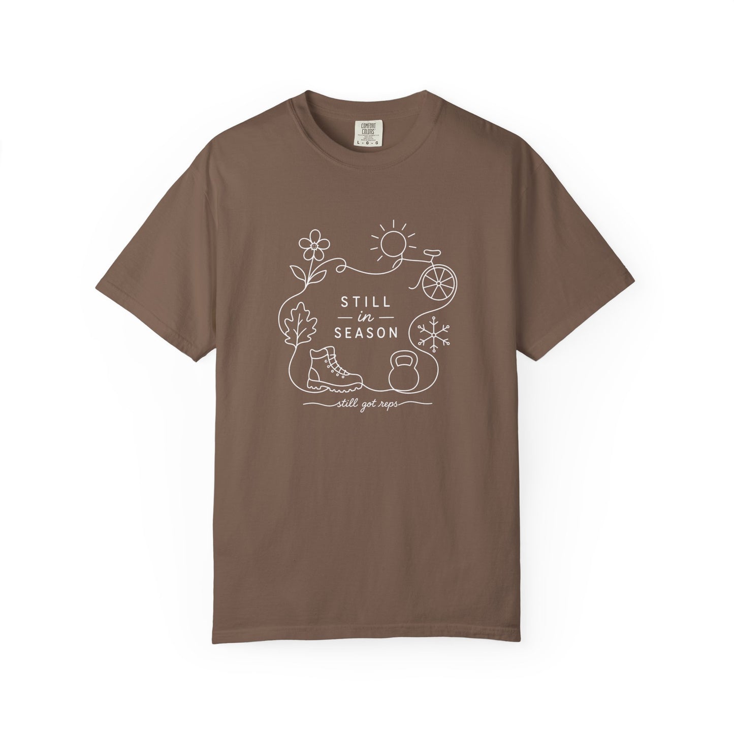 Adventure Series: Still in Season T-Shirt — Minimal Line Art Nature Graphic Tee