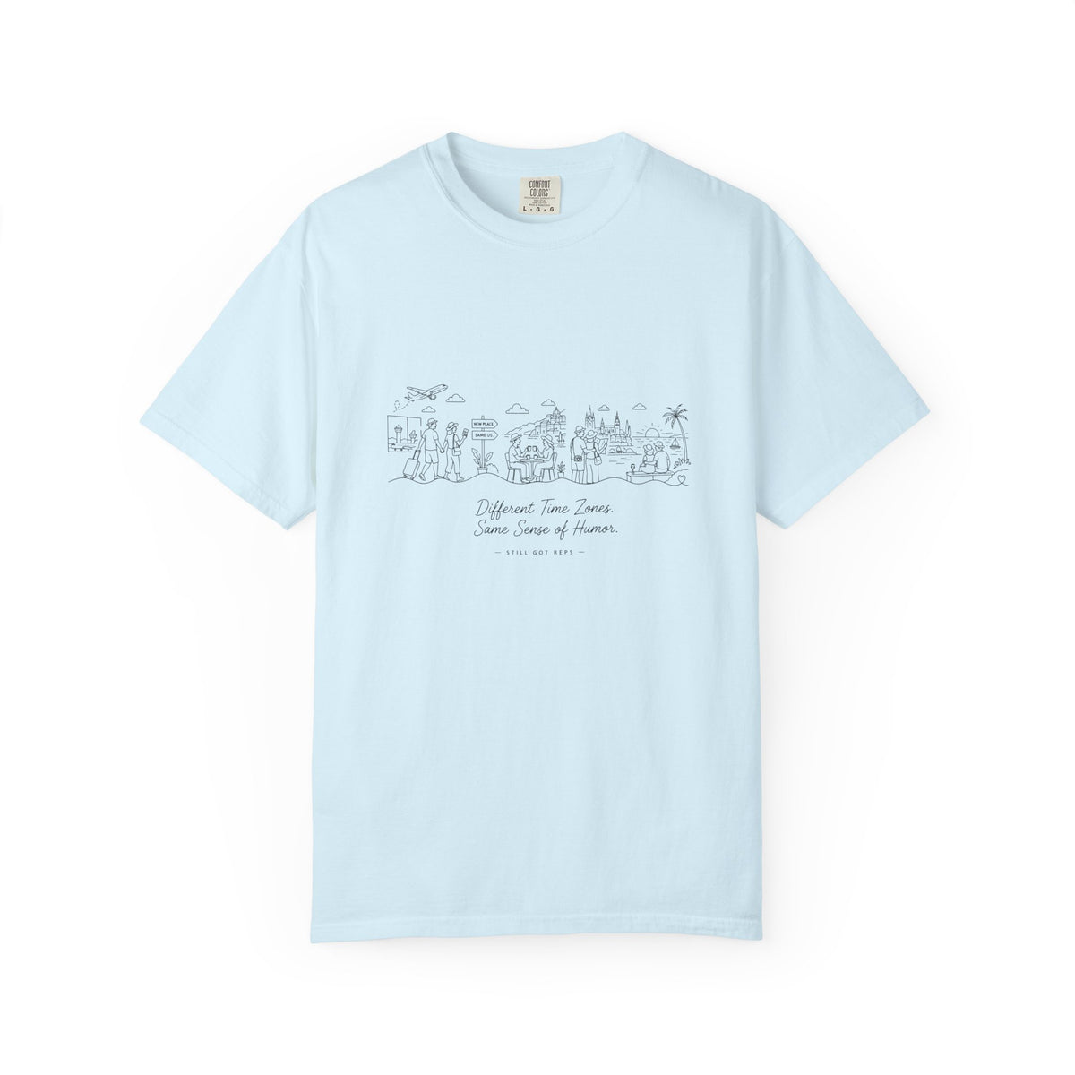 Overseas Vacation Sketch T-Shirt