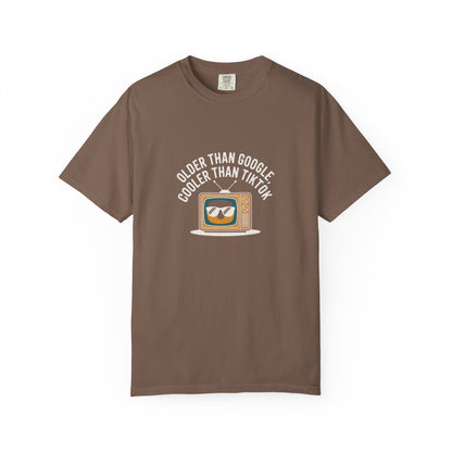 Vintage TV T-Shirt — "Older Than Google, Cooler Than TikTok" Retro Graphic Tee