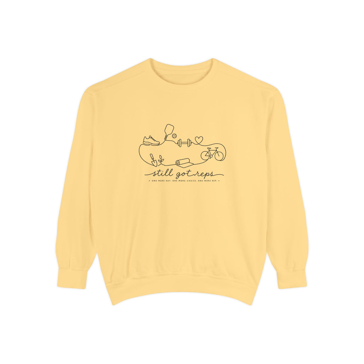 Athletic Longevity Pullover | One More Day One More Choice One More Rep Graphic Sweatshirt | Active Aging Top