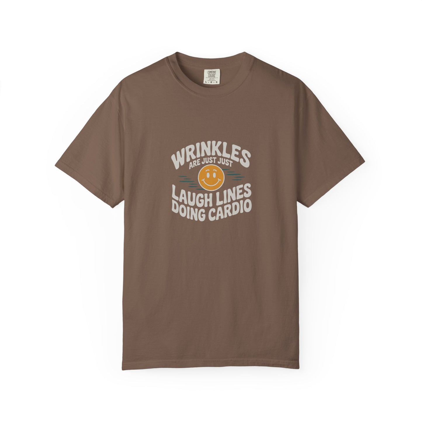 Wrinkles Are Just Laugh Lines Tee — Funny Smile Graphic T-Shirt
