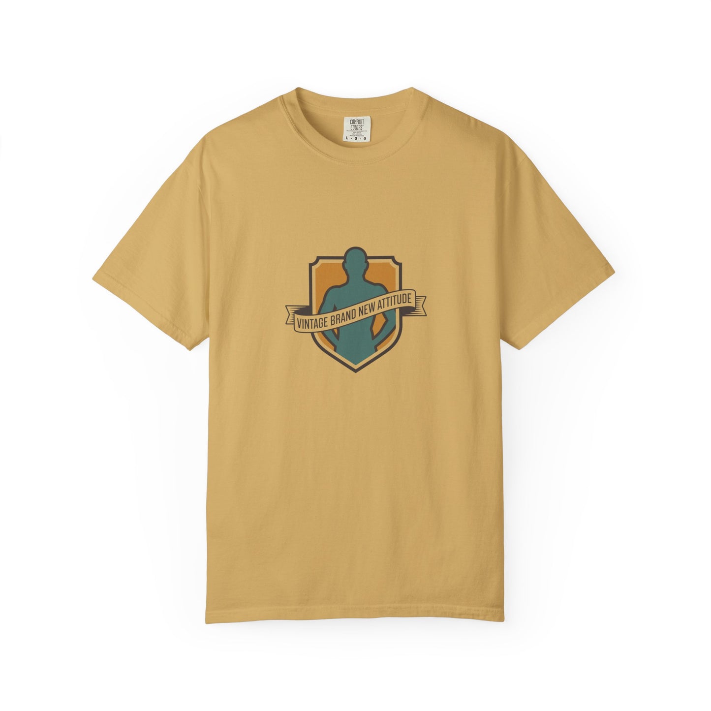 Vintage Guardian Crest T-Shirt — "Vintage Brand New Attitude" Graphic Tee