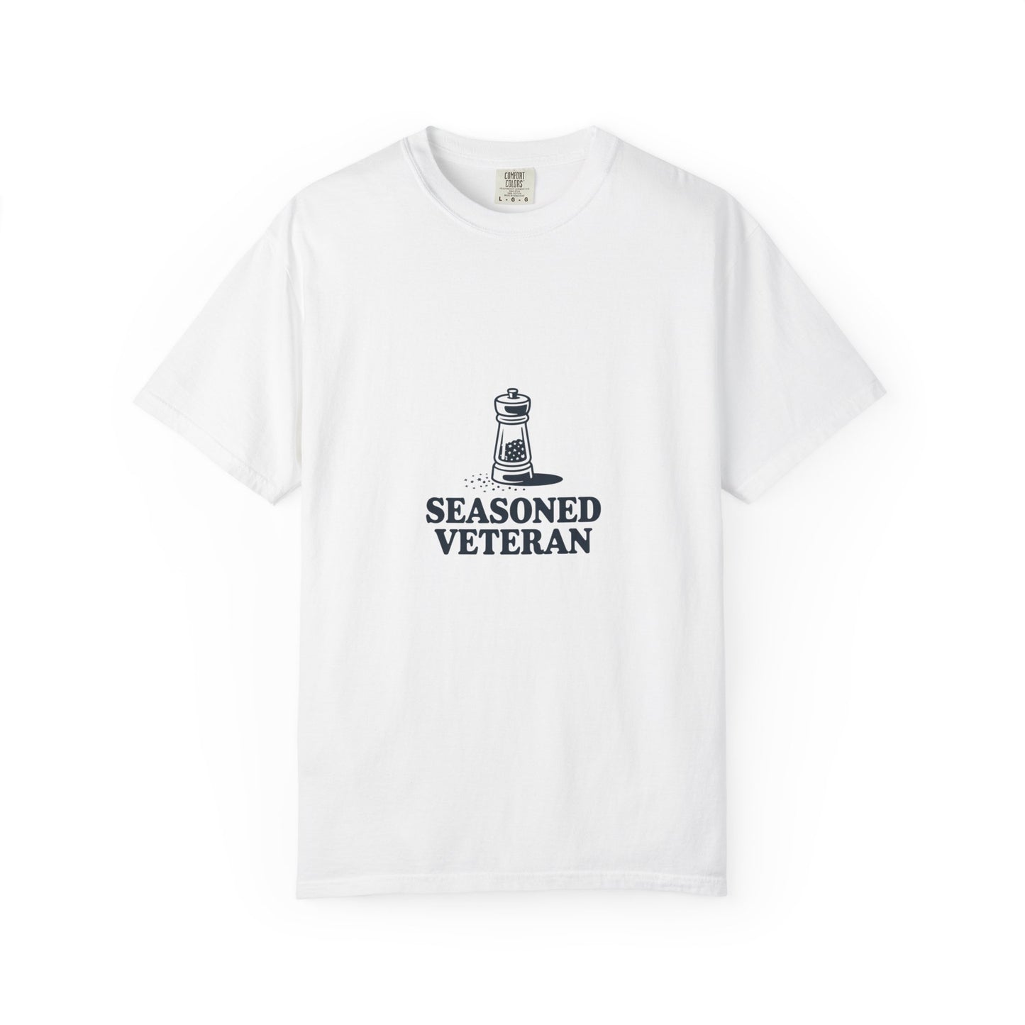 Seasoned Veteran T-Shirt - Veteran Pride Tee with Salt Shaker Graphic