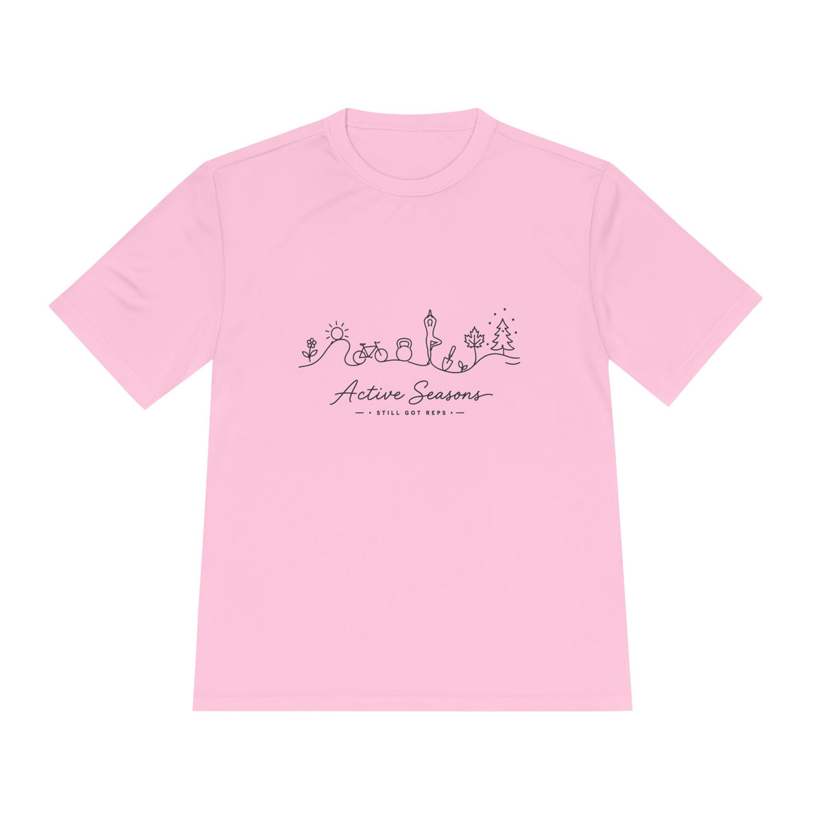 Active Seasons Line Art Dry Fit T-Shirt