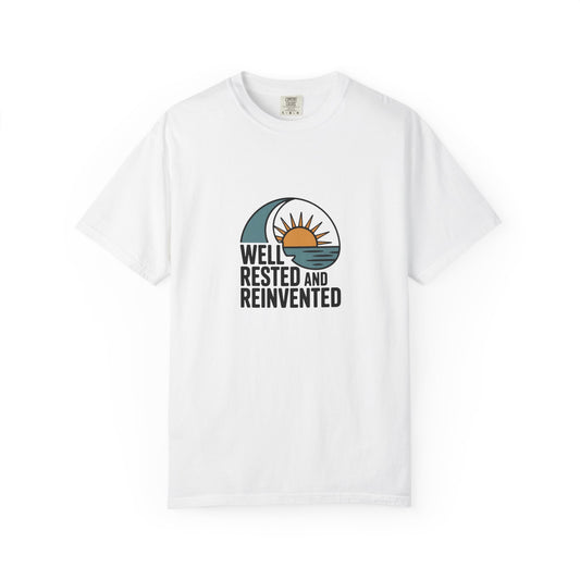 Well Rested and Reinvented T-Shirt — Retro Sunrise Graphic Tee