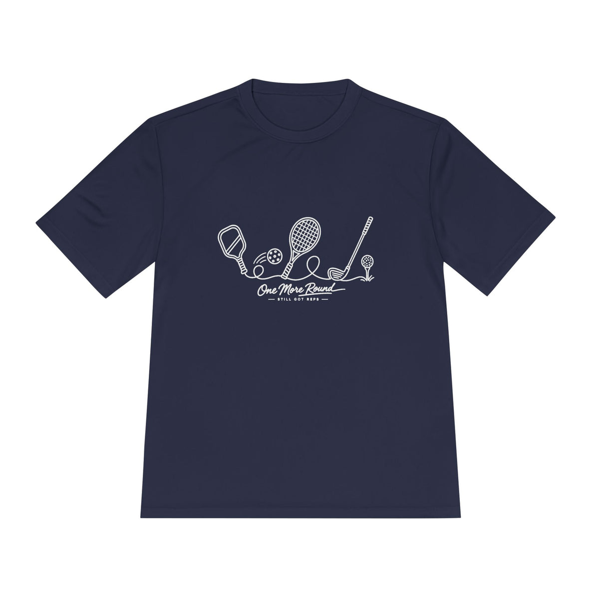 One More Round Line Art Dry Fit T-Shirt