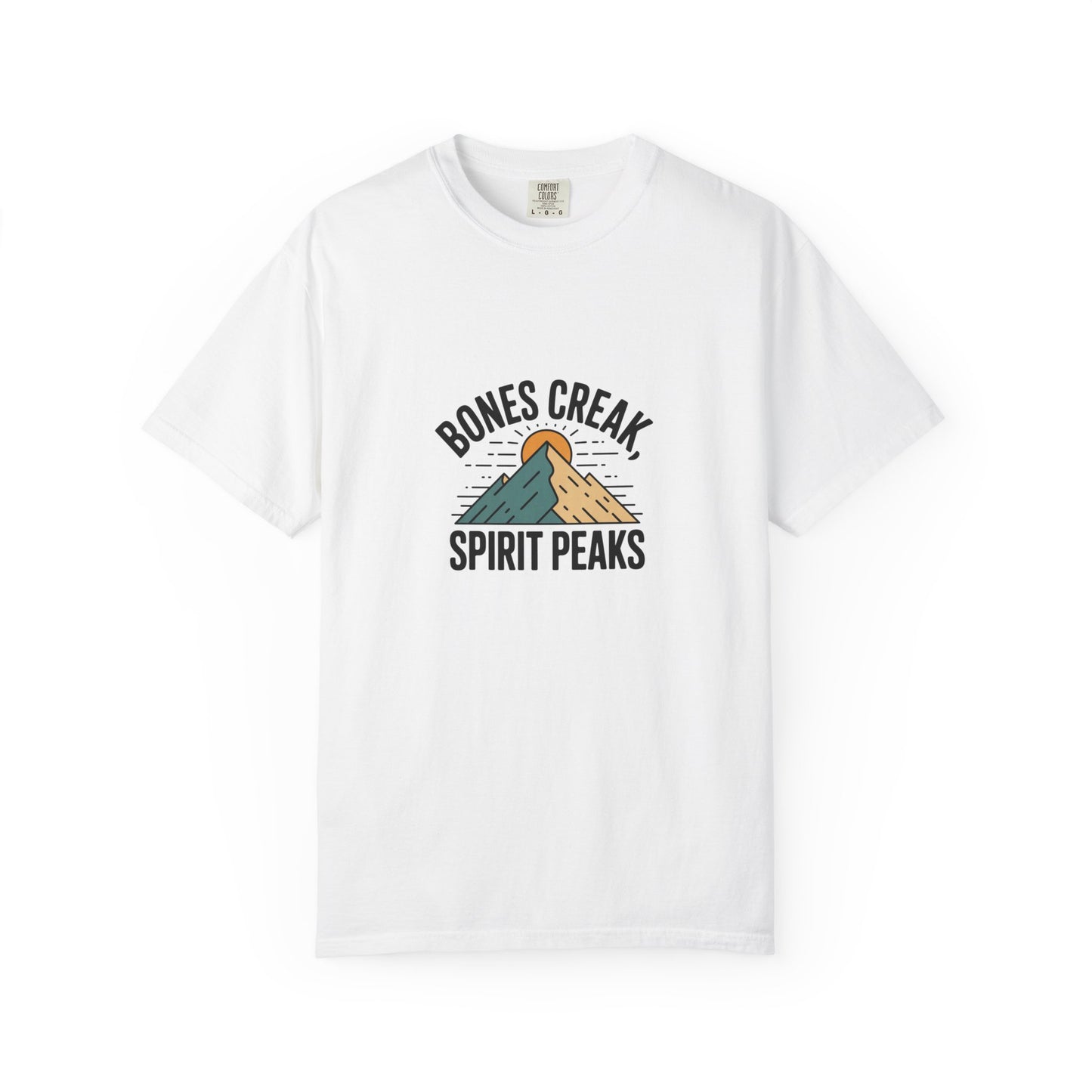 Bones Creak Spirit Peaks Mountain T-Shirt — Outdoor Adventure Graphic Tee