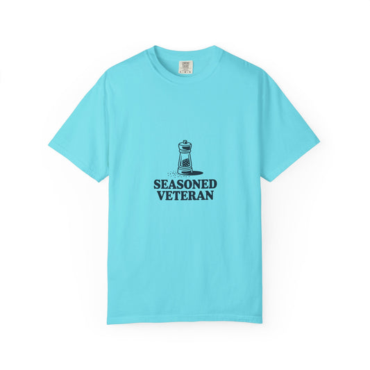 Seasoned Veteran T-Shirt - Veteran Pride Tee with Salt Shaker Graphic