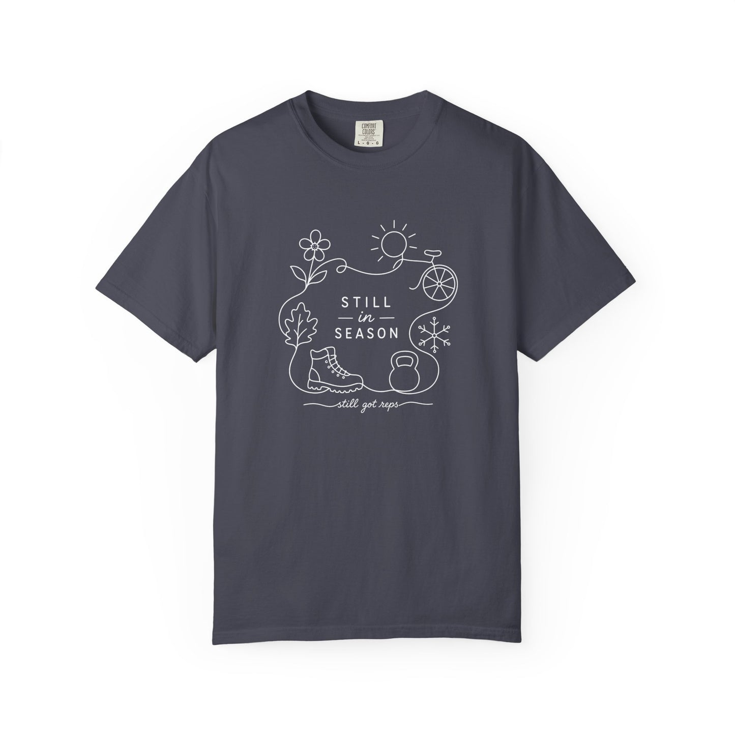 Adventure Series: Still in Season T-Shirt — Minimal Line Art Nature Graphic Tee
