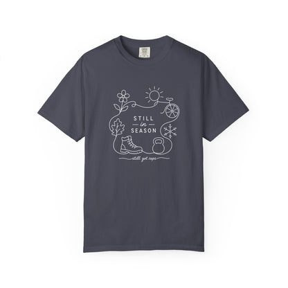 Adventure Series: Still in Season T-Shirt — Minimal Line Art Nature Graphic Tee