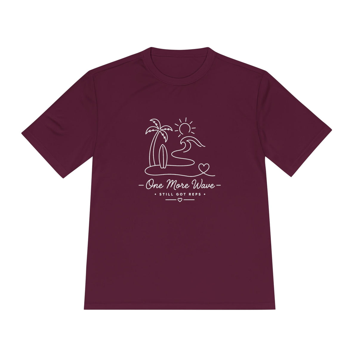 Beach Vibes Line Art Dry Fit T-Shirt