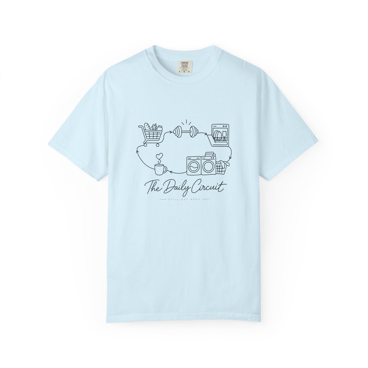Daily Circuit Household Routine Line Art T-Shirt