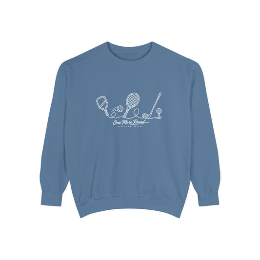 Athletic Longevity Pullover | One More Round Graphic Sweatshirt | Active Aging Top