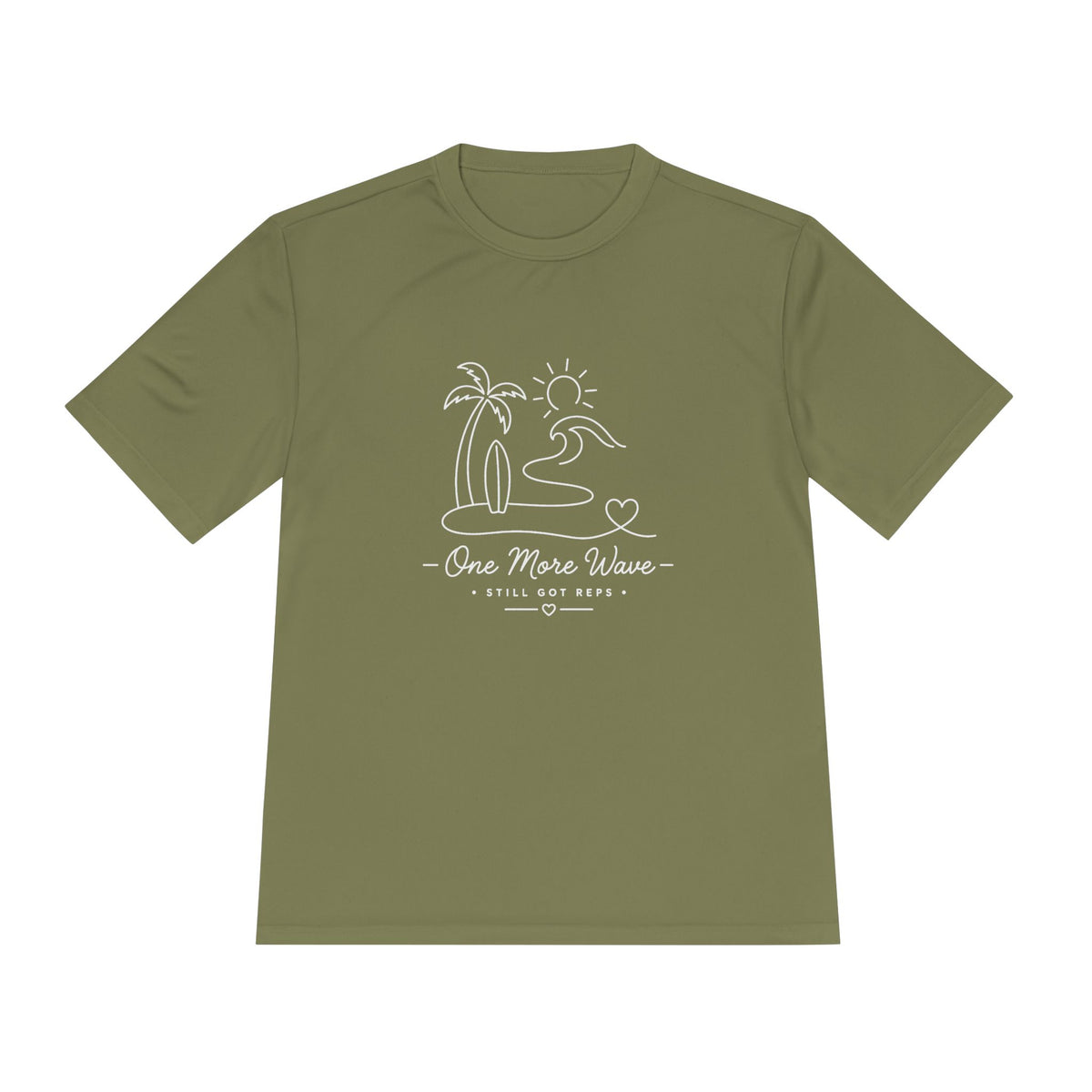 Beach Vibes Line Art Dry Fit T-Shirt