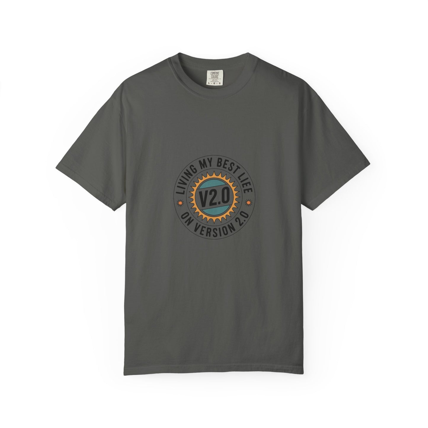 Living My Best Life V2.0 T-Shirt — Retro Badge Graphic Tee