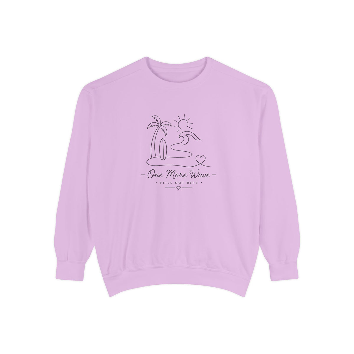 Inspirational Heritage Pullover | One More Wave Graphic Sweatshirt | Active Lifestyle Top