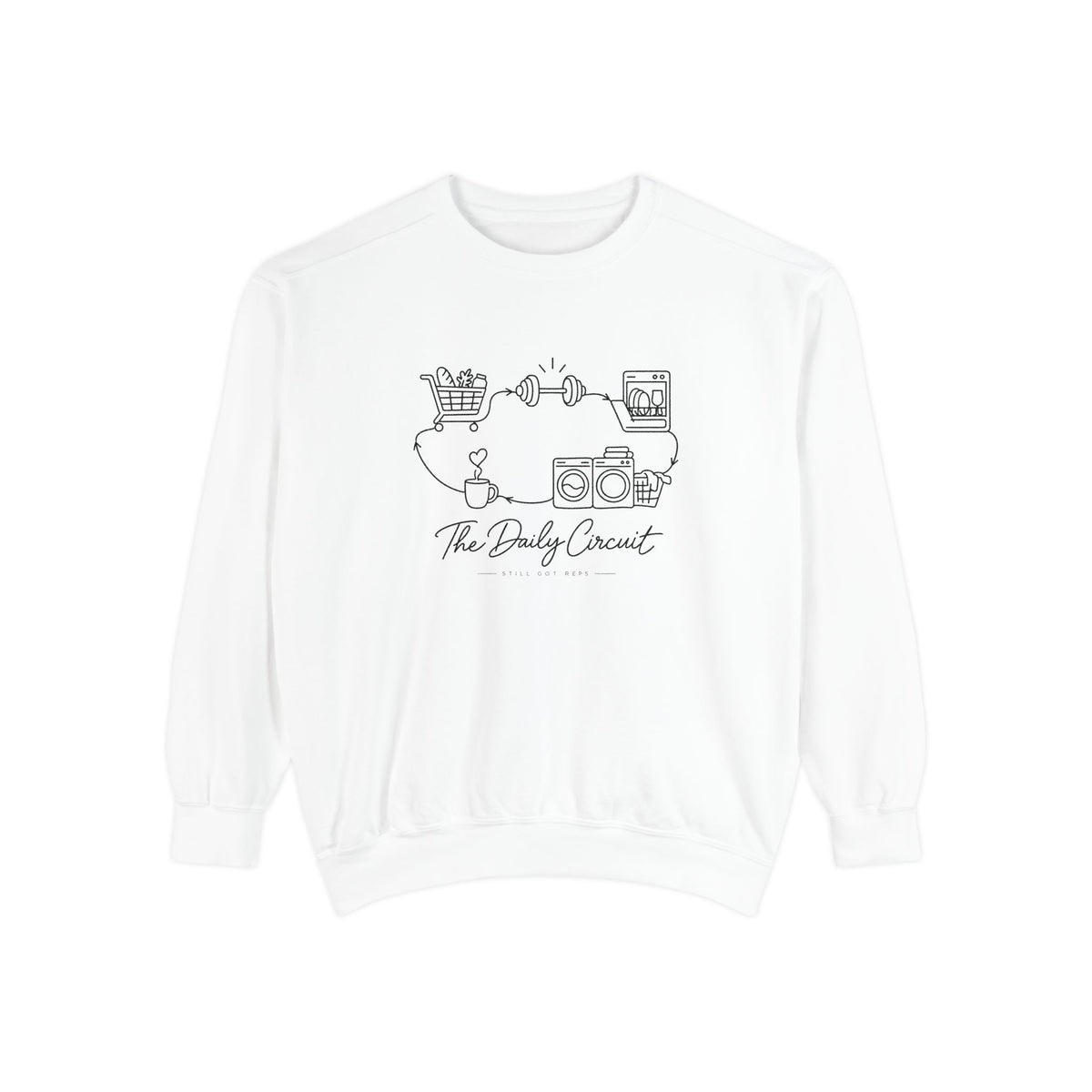 Lifestyle Wellness Pullover | The Daily Circuit Graphic Sweatshirt | Daily Habit Top