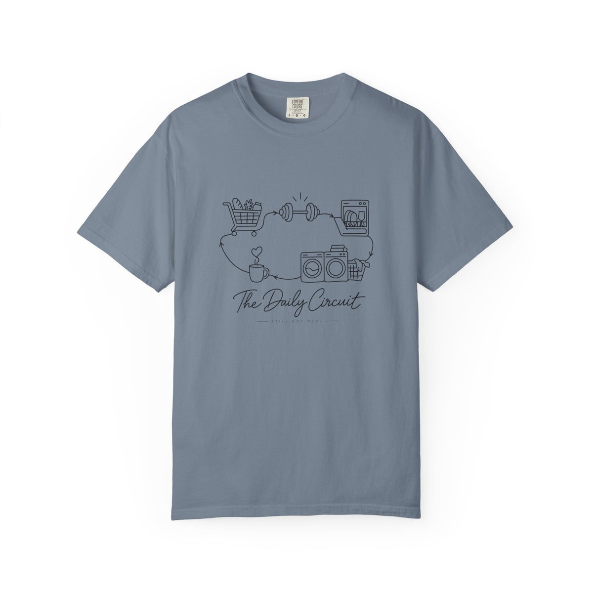 Daily Circuit Household Routine Line Art T-Shirt