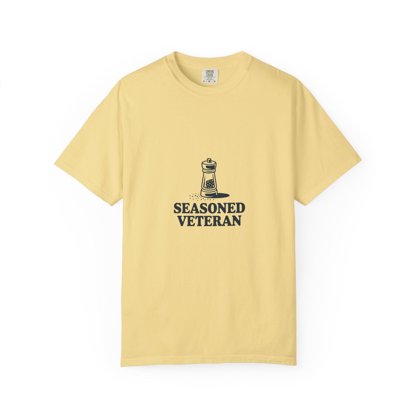 Seasoned Veteran T-Shirt - Veteran Pride Tee with Salt Shaker Graphic