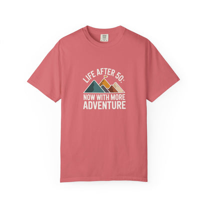 T-Shirt — "Life After 50: Now With More Adventure" Mountain Graphic