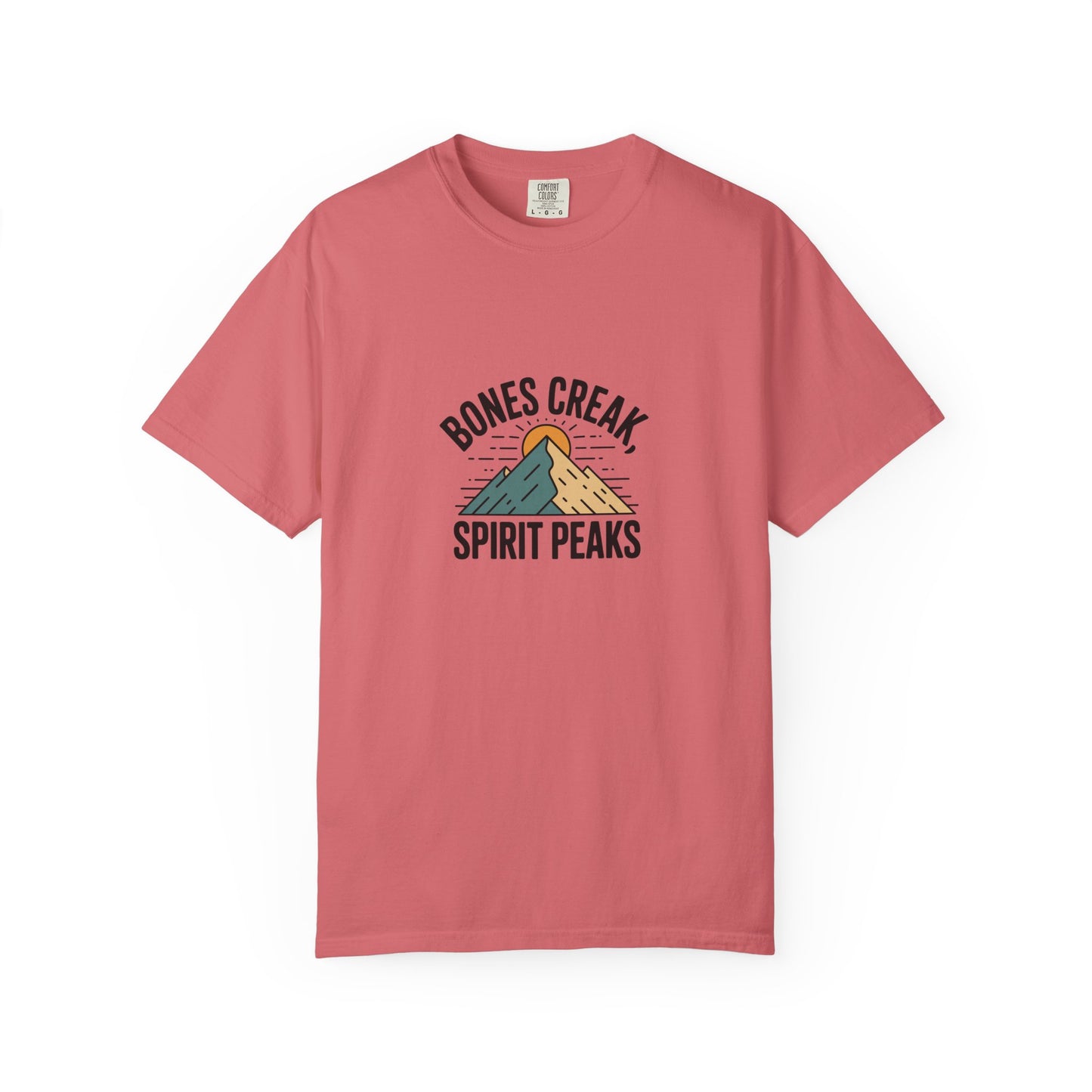 Bones Creak Spirit Peaks Mountain T-Shirt — Outdoor Adventure Graphic Tee